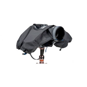 Think_Tank_Photo_Hydrophobia_D_24-70_V3_002 The Think Tank Hydrophobia D 24-70 V3 Rainshield protects the tripod-mounted camera from the weather and completely encloses it, while allowing the lens to protrude through the aperture for shooting.