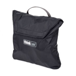 Think_Tank_Photo_Hydrophobia_D_24-70_V3_009 The Think Tank Hydrophobia D 24-70 V3 is a black rectangular bag with flap closure, short top handle and thinkTANK logo in white on the front.