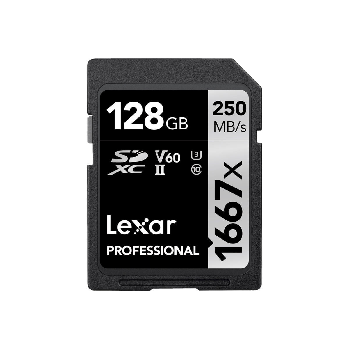 Lexar Pro 1667x U3 V60 UHS-II R250/W120 128GB -muistikortti