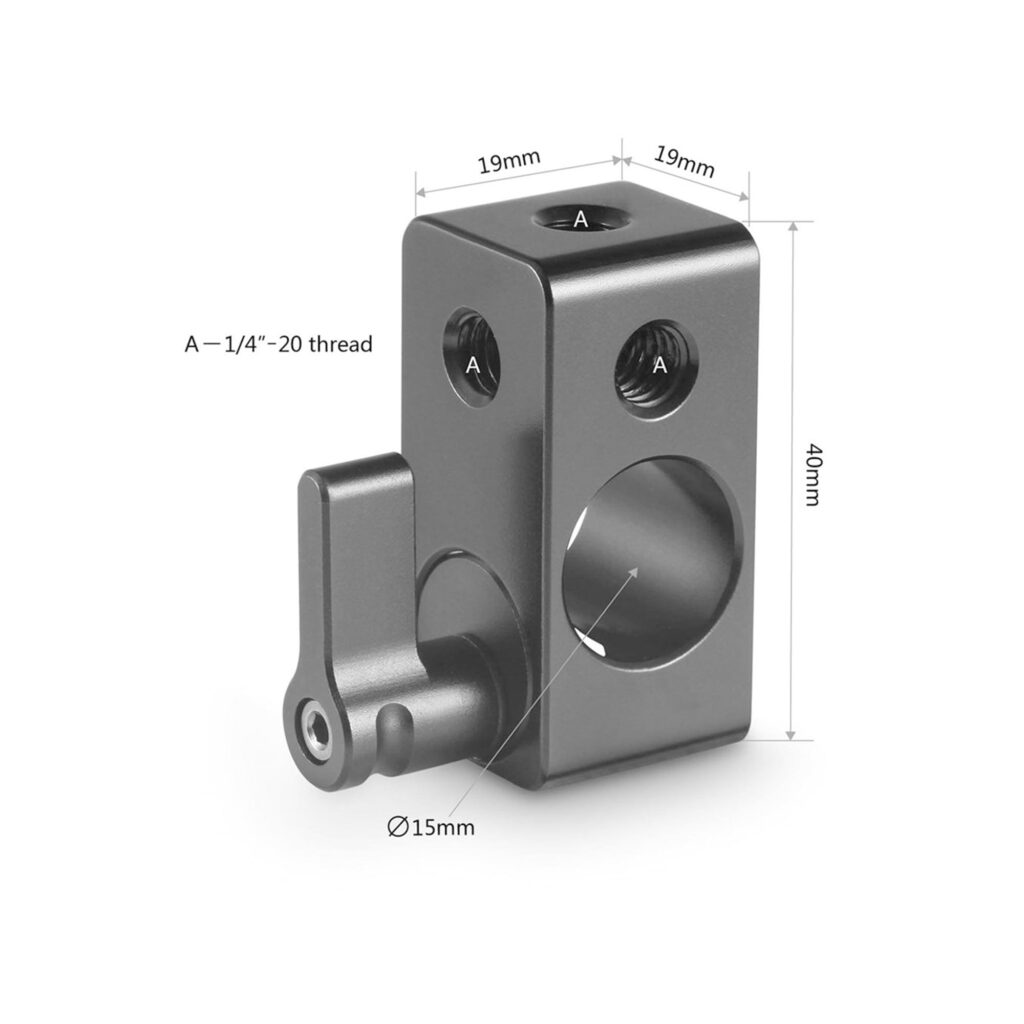 SmallRig 843 Single Rod Clamp - 15mm