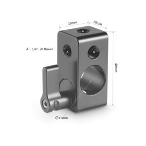 SmallRig 843 Single Rod Clamp - 15mm