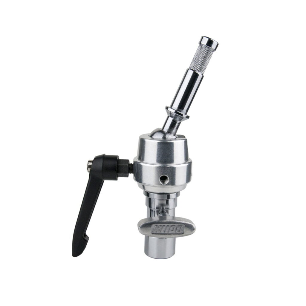 Kupo-KCP-410 The KCP-410 5/8" Swivel Super Grip Finger with durable metal construction is designed for secure attachment and easy gear placement. The product is presented in an insulated white background.