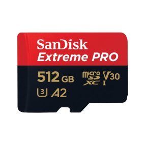 Sandisk MicroSDXC 512GB Extreme Pro 200MB/s Kameratarvikkeet