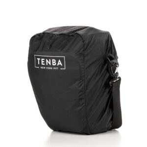 Tenba-axis V2-4L-3 Black Tenba Axis V2 4L Top Loader camera bag with shoulder strap and white Tenba logo on a white background.