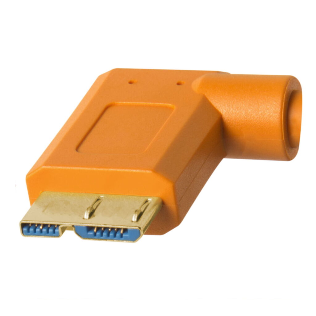TetherPro_Micro_B_Kulma Tether Tools TetherPro USB 3.0 Type-A - USB 3.0 Micro-B Kulmaliitin kaapeli 4.6 metriä