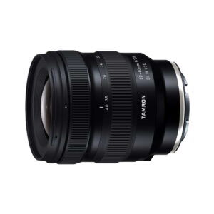 Tamron 20-40mm f2.8 Di III VXD 2 The Tamron 20-40mm f/2.8 Di III VXD lens for the Sony E is shown in black, with visible zoom and focus rings and the Tamron branding on a white background.