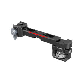 SmallRig_Monitor_Mount_with_NATO_Clamp_for_DJI_RS_2_RSC_2_RS_3_RS_3_Pro_3026_001 The SmallRig 3026 Monitor Mount with NATO Clamp for DJI RS 2/RSC 2/RS 3/RS 3 Pro is a black metal accessory arm with knobs and SmallRig logo, designed for mounting monitors or lights on a camera rig.