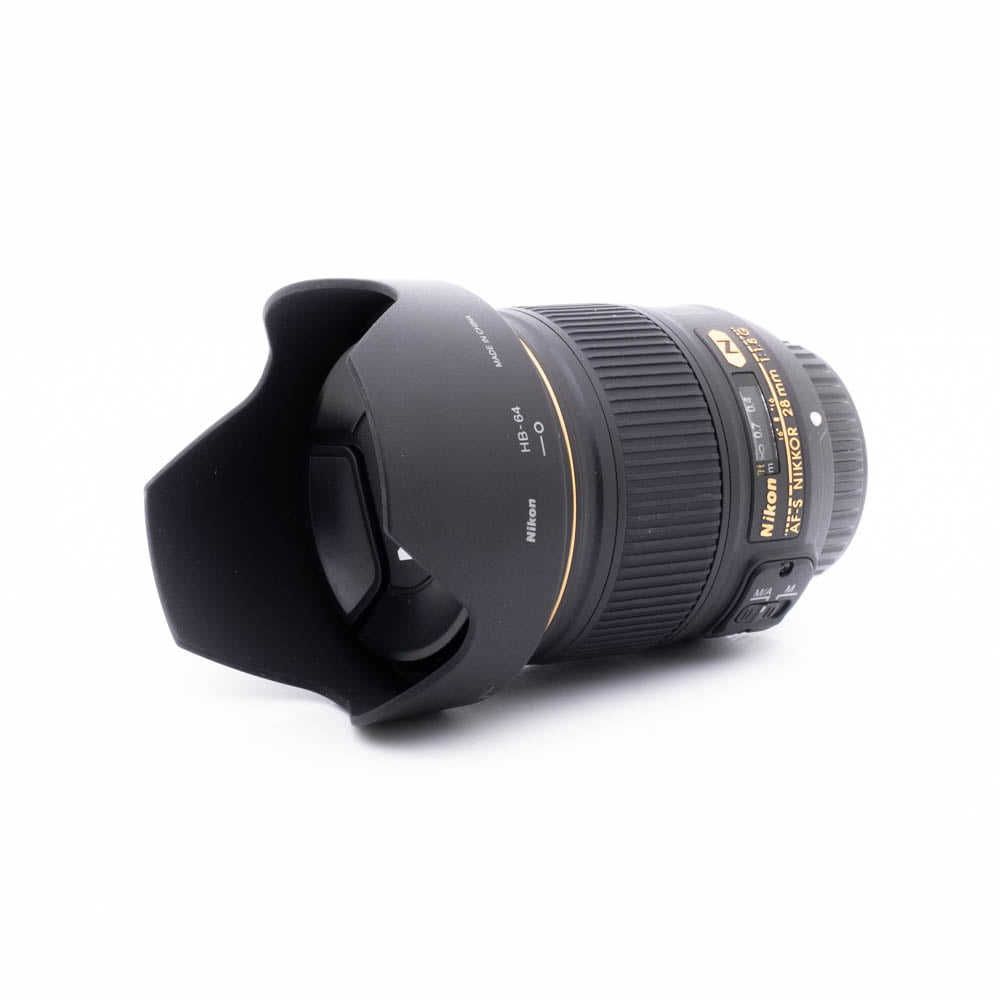 Nikkor 28mm f18 G-1 Nikon AF-S Nikkor 28mm f/1.8 G - Käytetty