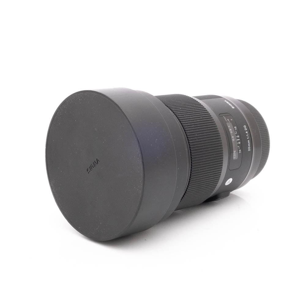 Sigma 20mm f14 DG Canon-3 Sigma Art 20mm f/1.4 DG Canon EF (sis.ALV24%) - Käytetty