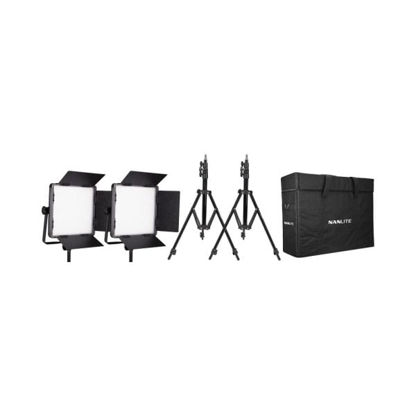 NANLITE 2 light kit 600CSA w/Carry case & Light stand LED valot kuvaamiseen ja videoihin 3
