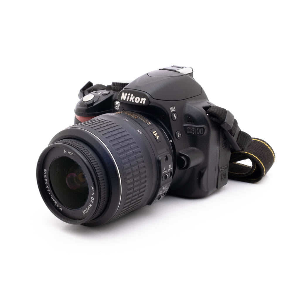 Nikon D3100 + kitti-5 Nikon D3100 + 18-55mm (SC 32000) - Käytetty