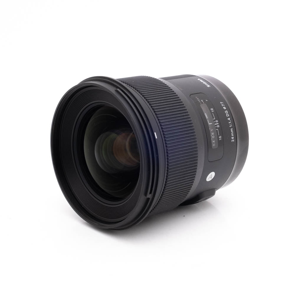 Sigma 24mm f14 DG Canon-2 Sigma Art 24mm f/1.4 DG Canon EF (sis.ALV24%) - Käytetty