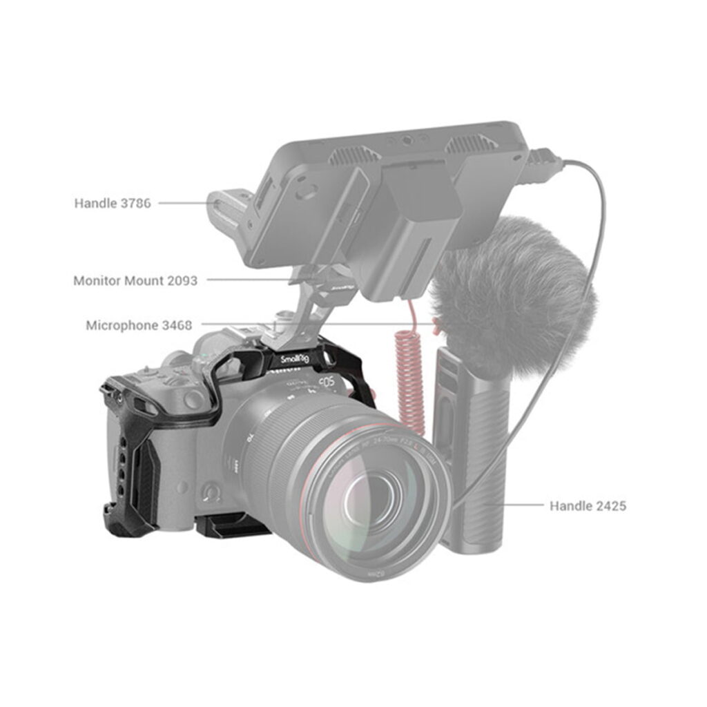SmallRig 4003-6 SmallRig 4003 Black Mamba Cage For Canon EOS R7