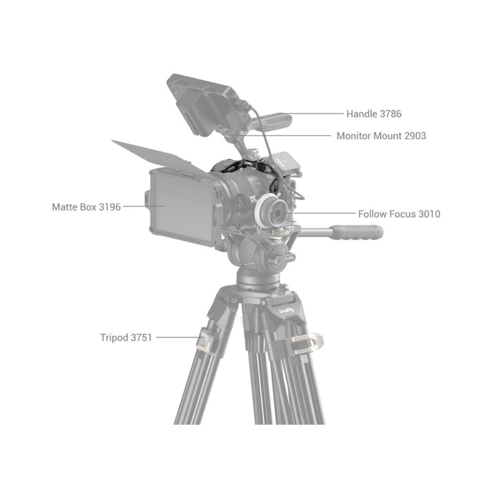 SmallRig 4003-8 SmallRig 4003 Black Mamba Cage For Canon EOS R7