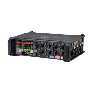 Zoom_f8nPro_003 Zoom F8n Pro 8-tulo / 10-raitainen moniraitainen kenttätallennin on ammattimainen kannettava äänimikseri ja tallentaja, jossa on useita säätimiä, LED-merkkivalot ja laajat tulo- ja lähtövaihtoehdot kenttätallennusta ja äänen miksausta varten.
