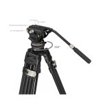 SmallRig FreeBlazer Heavy-Duty Carbon Fiber Tripod Kit AD-100 3989 Kameran jalustapaketit 10