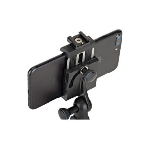 JOBY GripTight PRO 2 GorillaPod5 JOBY GripTight PRO 2 GorillaPod pitää älypuhelimen vaakasuorassa sen mustassa säädettävässä kiinnikkeessä, joka kiinnittyy kolmijalkaan tai jalustaan - ihanteellinen puhelimella valokuvaamiseen tai videokuvaamiseen.
