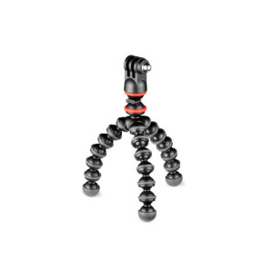 Joby Starter Kit GorillaPod3 JOBY GorillaPod Starter Kit on joustava mustapunainen kolmijalkainen jalusta, jossa on kolme taivutettavaa jalkaa ja kameran tai älypuhelimen kiinnike.