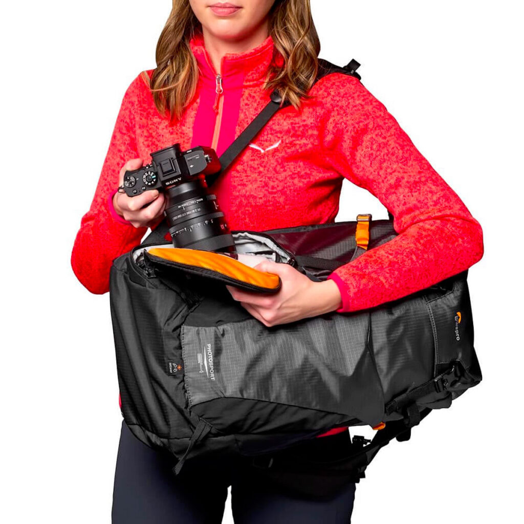 Lowepro-PhotoSport-BP-24L-AW-III-Harmaa-5 Lowepro PhotoSport BP 24L AW III -kamerareppu, harmaa