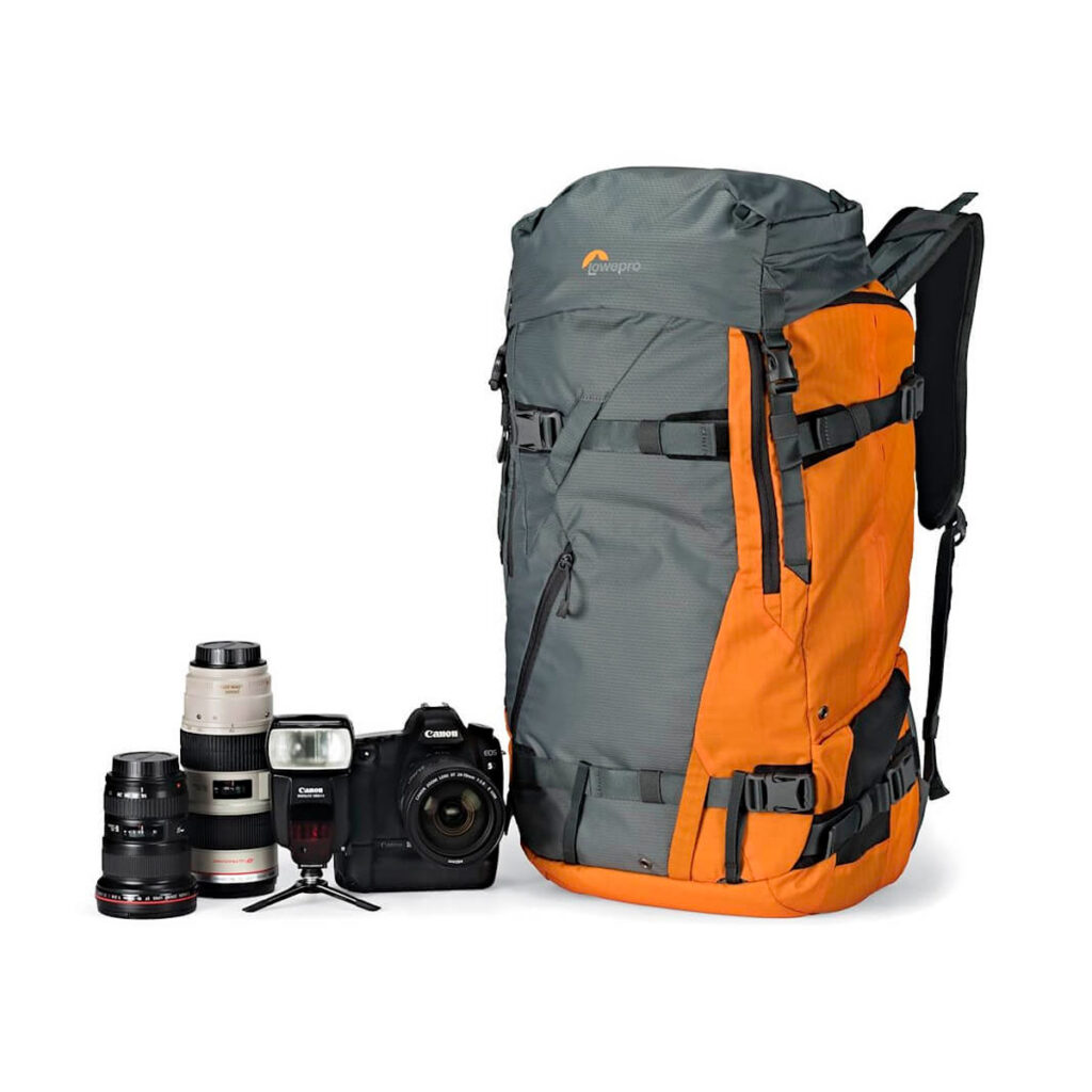 Lowepro-Powder-BP-500-AW-HarmaaOranssi-4 Lowepro Powder BP 500 AW Harmaa/Oranssi
