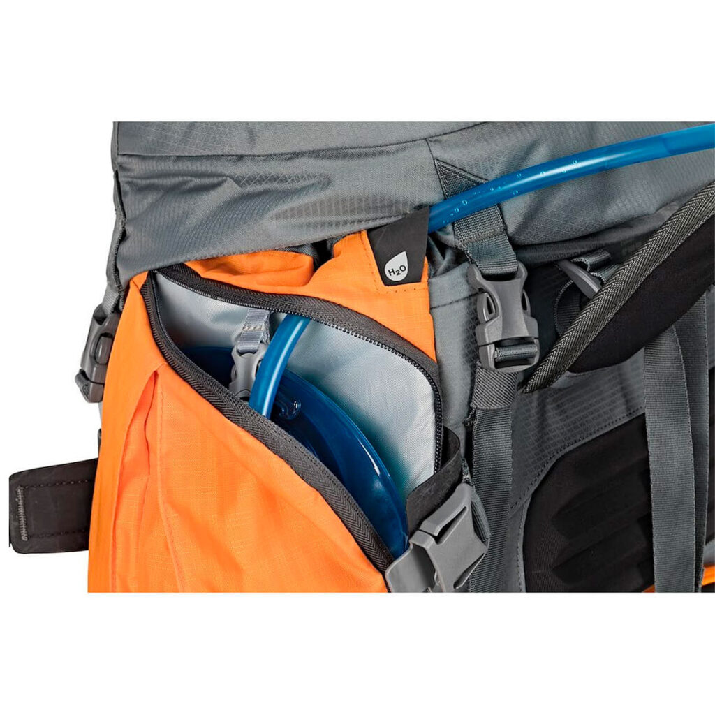 Lowepro-Powder-BP-500-AW-HarmaaOranssi-5 Lowepro Powder BP 500 AW Harmaa/Oranssi