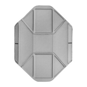 Peak Design Spareparts V2 - Everyday Backpack 30L V2 Divider Cool Grey on kahdeksankulmainen, pehmustettu lisävaruste, jossa on ommellut saumat ja taitettavat paneelit, kuvassa ylhäältäpäin valkoista taustaa vasten.