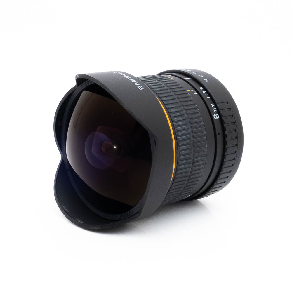 Samyang 8mm Fish Eye-2 Samyang 8mm f/3.5 Fisheye CS Canon EF-S - Käytetty