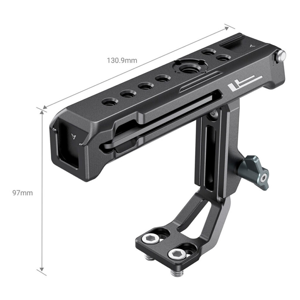 SmallRig-3082-2 Musta metallinen SmallRig 3082 Top Handle on suunniteltu Sony XLR K1M/K2M/K3M ja Panasonic XLR1 -adaptereille.