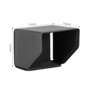 SmallRig-3206-3 SmallRig 3206 Aurinkosuoja Sony A7S III / 7C / ZV-1 / FX3 -objektiiville on suorakulmainen musta, molemmista päistä avoin, 74 mm leveä, 70 mm syvä ja 62 mm korkea linssinsuojus. Sisäpuoli on vuorattu pehmeällä materiaalilla lisäsuojan lisäämiseksi.