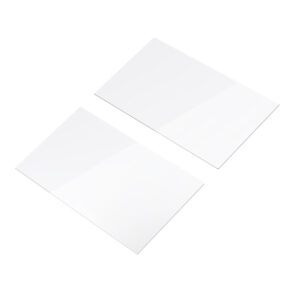 The two SmallRig 3274 screen protectors for BMPCC 6K PRO / 6K G2 are shown side by side on a white background, with small angles and visible light reflections on their bright surfaces.