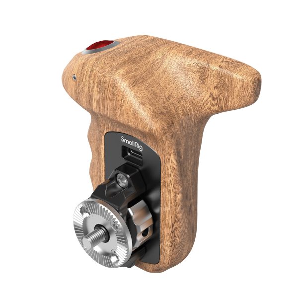 SmallRig 3324 Rosette Right-Side Wood Handle with Record Start/Stop Remote Trigger Otekahvat kameroille 3