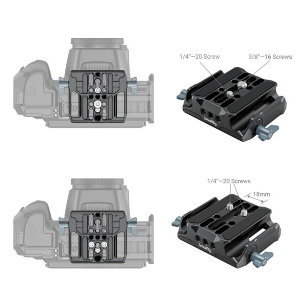 SmallRig 3357 Universal LWS Baseplate with Dual 15mm Rod Clamp | Foto Monza