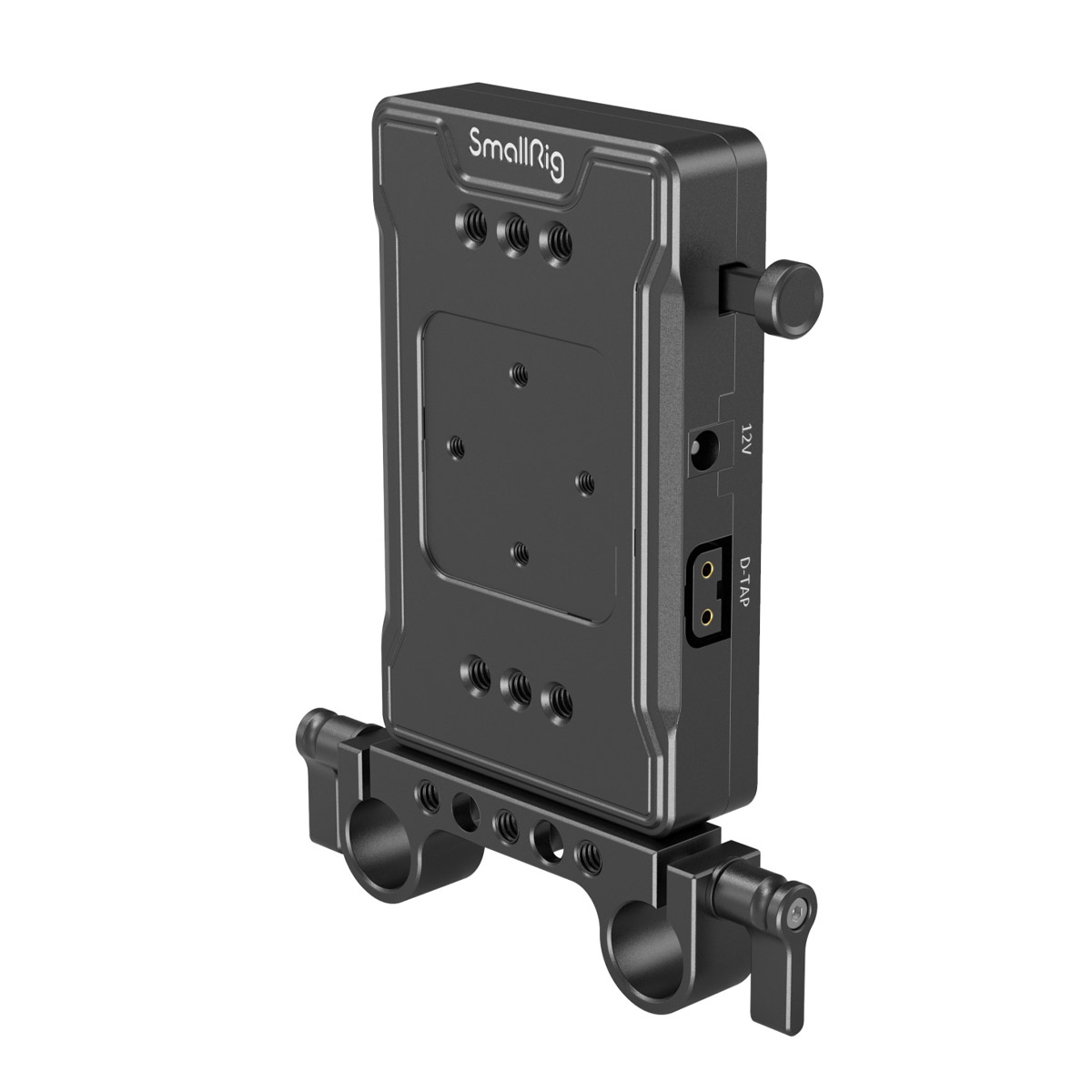 SmallRig 3498 V-Mount Battery Adapter Plate with Dual Rod Clamp