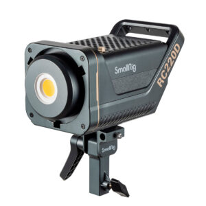 SmallRig-3618-2 SmallRig 3618 RC 220D Cob Light -LED-valo on studiossa käytettävä LED-videovalaisin, jossa on tukeva metallirunko, suuri pyöreä valonlähde ja säädettävä kiinnike.