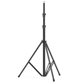 SmallRig-3736 SmallRig 3736 RA-S280 Light Stand Air Cushioned on musta, säädettävä kolmella tukevalla jalalla ja teleskooppiosilla varustettu kolmijalkainen kolmijalkainen jalusta, joka on ihanteellinen valaisinlaitteiden tukemiseen valokuvaus- tai videokuvausasetuksissa.