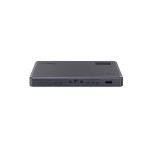 The SmallRig 3808 RGB Videolight RM120 is a compact, rectangular black device with multiple side ports, including USB-C and several circular input and output connectors, with the SmallRig logo on top.
