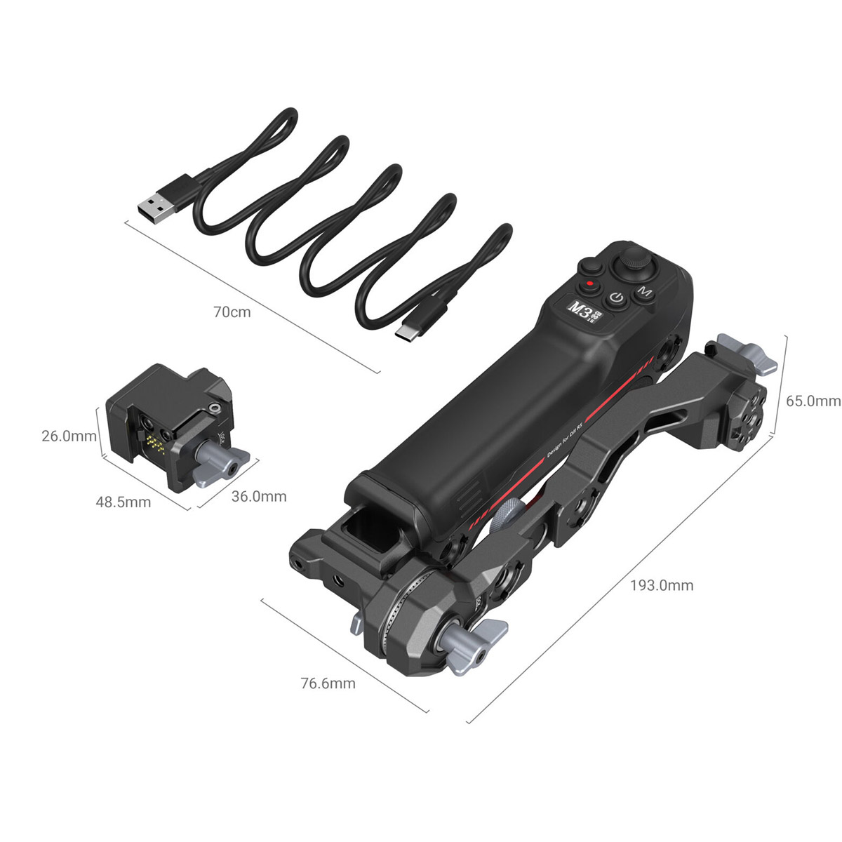 [EOL] SmallRig 3919 Sling Handgrip with Wireless Control for DJI RS ...