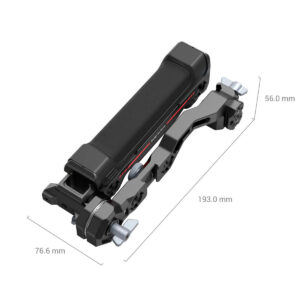 SmallRig-3950-2 Musta ja harmaa SmallRig 3950 Sling Handgrip -käsikahva DJI RS-sarjalle, jossa on säätönupit ja jonka mitat ovat 193,0 mm × 76,6 mm × 56,0 mm ja joka on suunniteltu kameran kiinnityslaitteen lisävarusteeksi.