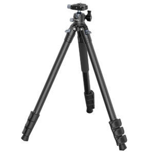 SmallRig-4060 SmallRig 4060 Carbon Fiber Tripod Kit AP-10 -hiilikuitu kolmijalka sisältää kolme säädettävää jalkaa, pikalukitukset, kameran kiinnityspään ja vaahtomuovikahvan toisessa jalassa mukavaa käsittelyä varten.