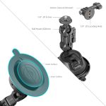 SmallRig 4193 Portable Suction Cup Mount Support for Action Cameras SC-1K Imukuppi kiinnitys 6