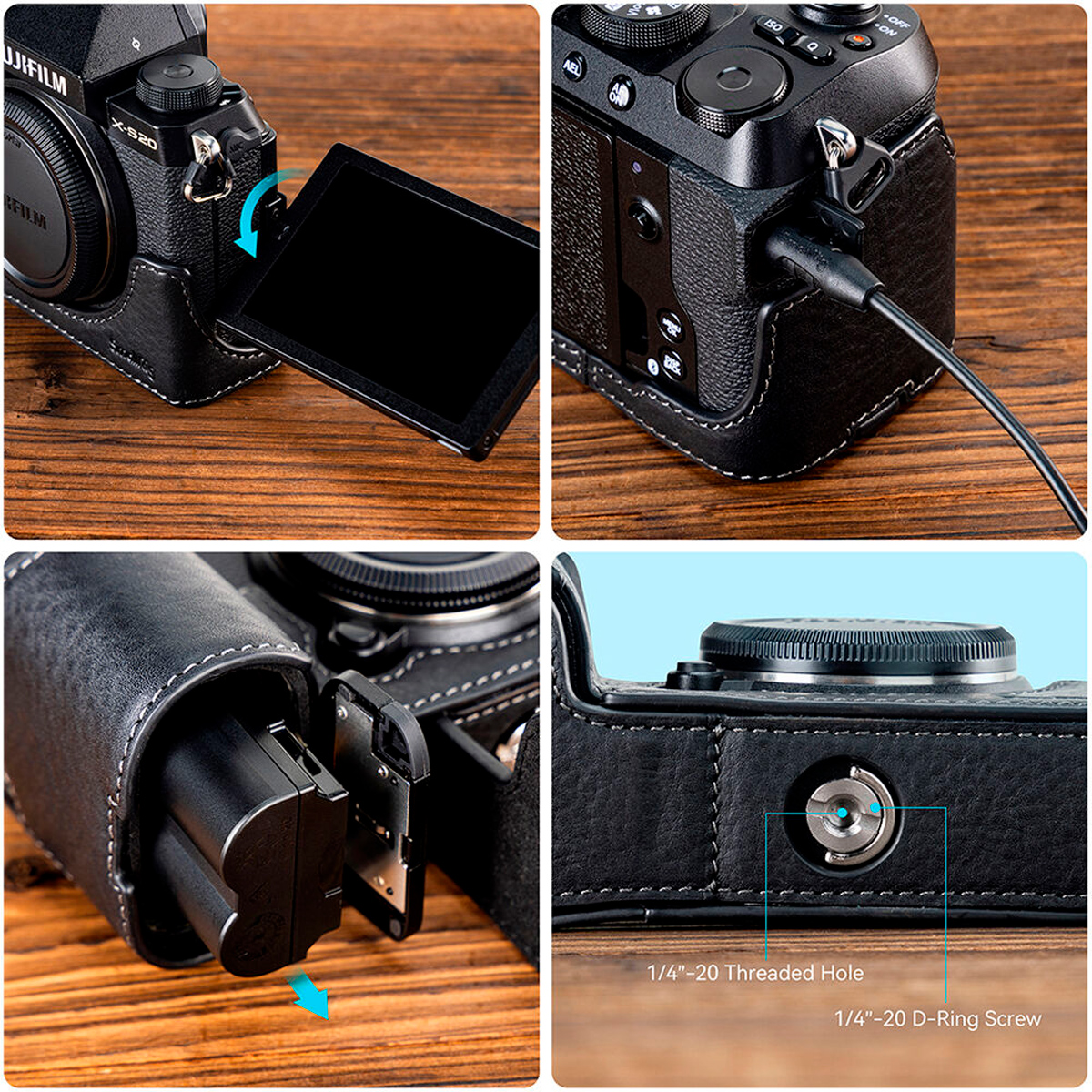 [EOL] SmallRig 4232 Camera Leather Case for Fujifilm X-S20 - 146937 ...