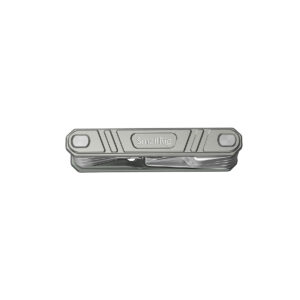 SmallRig_Universal_9-in-1_Folding_Multi-Tool_Kit_for_Videographers_TC2713_003 SmallRig 2713 Universal 9-in-1 Folding Multi-Tool Kit for Videographers, a compact silver multi-tool with "SmallRig" engraved on the front, can be seen against a white background.