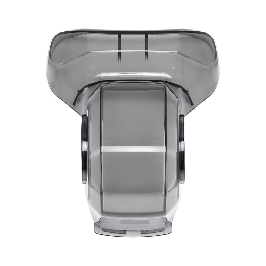 DJI Air 3 Gimbal Protector4 Transparent plastic DJI Air 3 gimbal cover with a wide, curved top and cylindrical middle, shown from above on a white background. Resembles PolarPro Mavic 2 Pro Cinema Vivid Collection accessories.