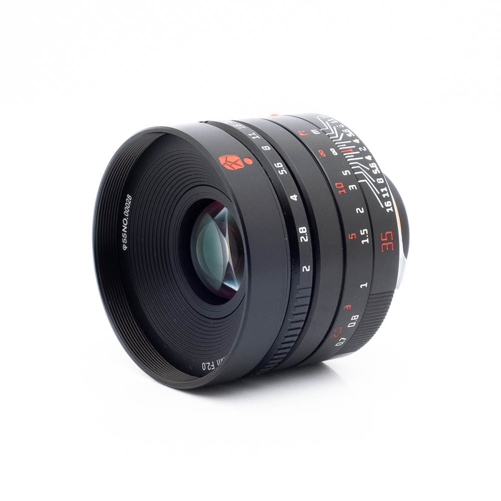 7Artisans 35mm f2 Leica-2 7Artisans 35mm f/2 II Leica M (sis.ALV24%, Kunto K5) - Käytetty