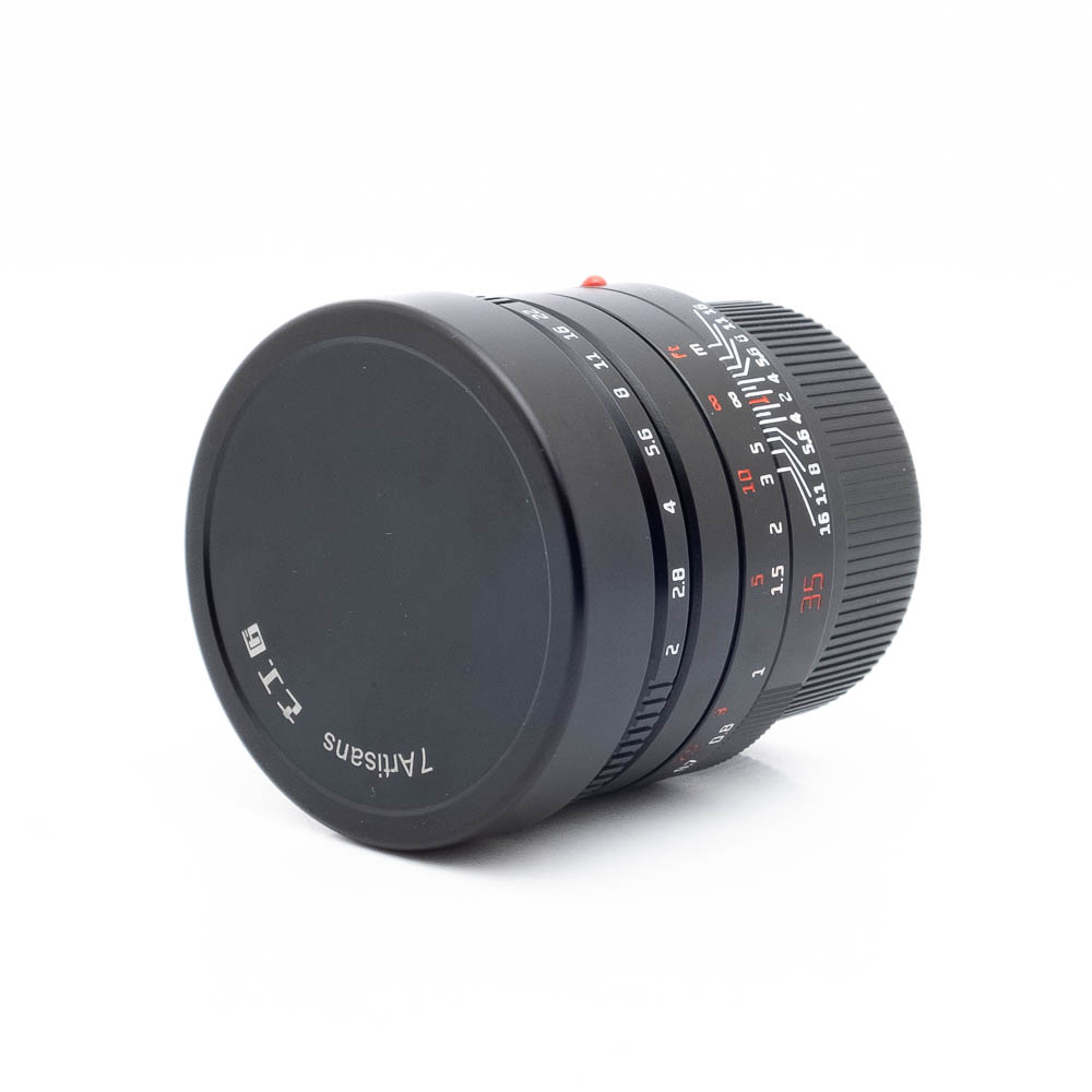 7Artisans 35mm f2 Leica-3 7Artisans 35mm f/2 II Leica M (sis.ALV24%, Kunto K5) - Käytetty