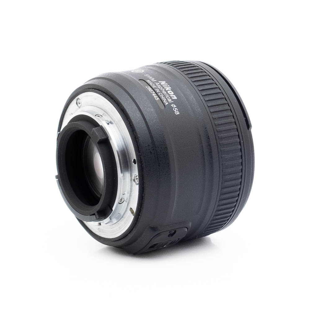 Nikon 50mm f18G-1-5 Nikon AF-S Nikkor 50mm f/1.8 G (Kunto K5) - Käytetty