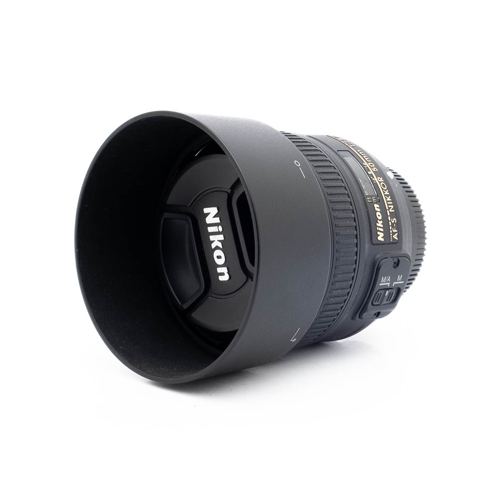 Nikon 50mm f18G-3-5 Nikon AF-S Nikkor 50mm f/1.8 G (Kunto K5) - Käytetty