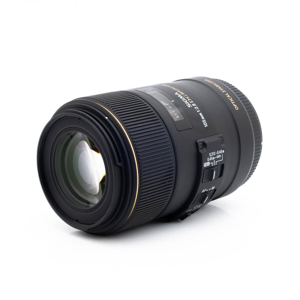 Sigma 105mm f28 DC Macro HSM OS Canon-2 Sigma 105mm f/2.8 EX DG OS HSM Macro Canon EF - Käytetty