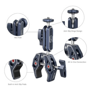 SmallRig-3757-3 SmallRig 3757 Crab-Shaped Clamp with Ballhead Magic Arm