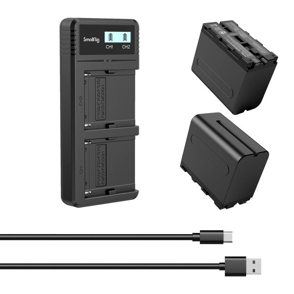 SmallRig 3823 NP-F970 Battery & Charger Kit Akut ja laturit kameroihin 3